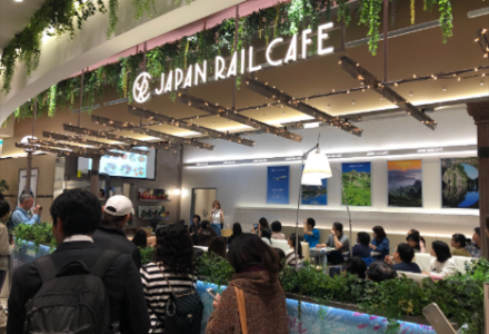 JAPAN RAIL CAFE＠台湾 店内プロモーションの様子