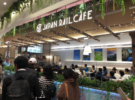 JAPAN RAIL CAFE＠台湾 店内プロモーションの様子